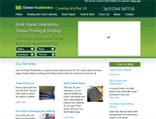 Tablet Screenshot of chesterbookbinders.co.uk